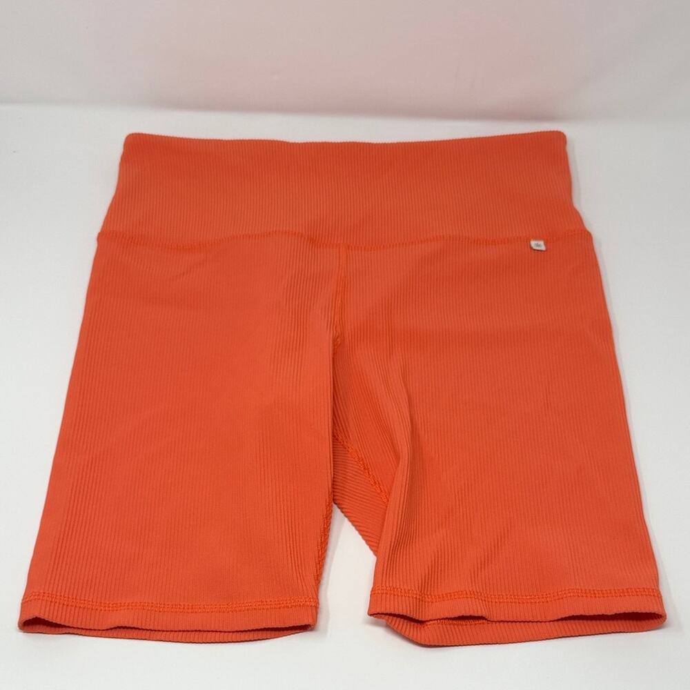 Athleta x Alicia Keys Ribbed High Waist Shorts - Orange - XL